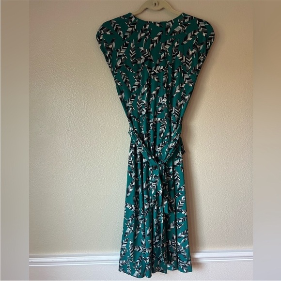 Teal Patterned Mini Dress - Picture 2 of 2